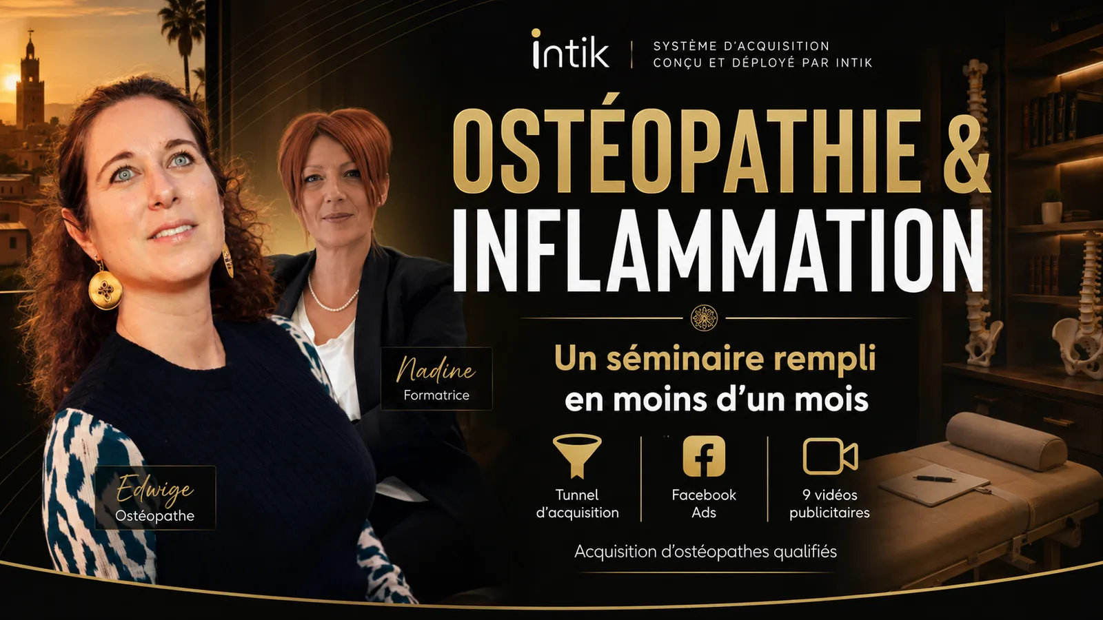 L'Ostéopathe, Santé / Formation professionnelle · cas client production vidéo INTIK Alger