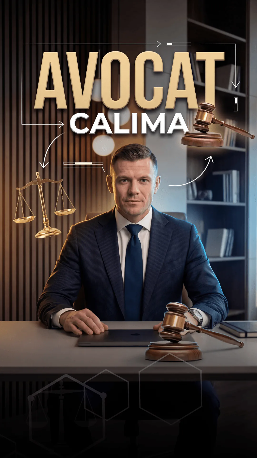 Visuel de campagne Calima — positionnement expert IA