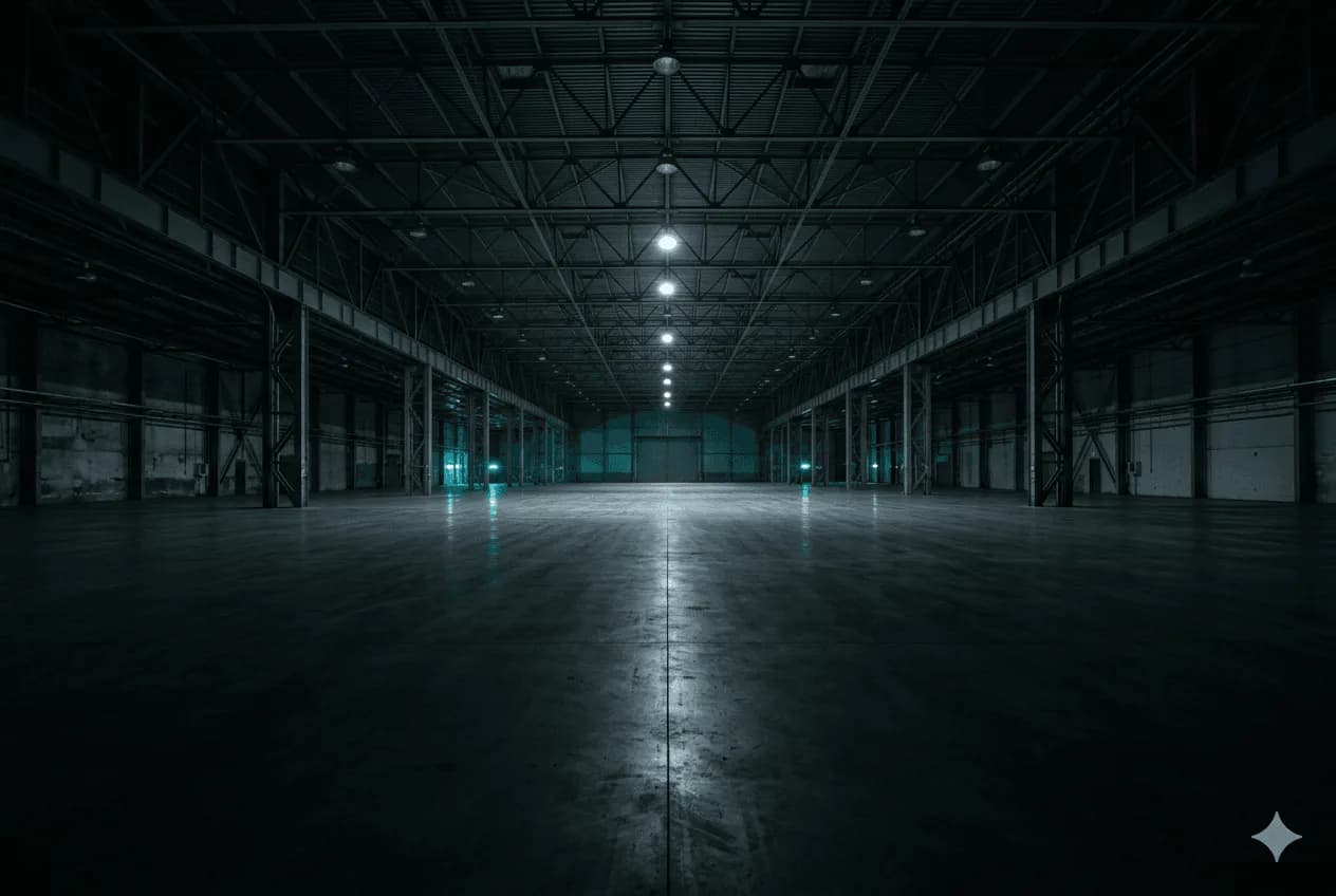 Un plateau de tournage vide des studios INTIK à Alger
