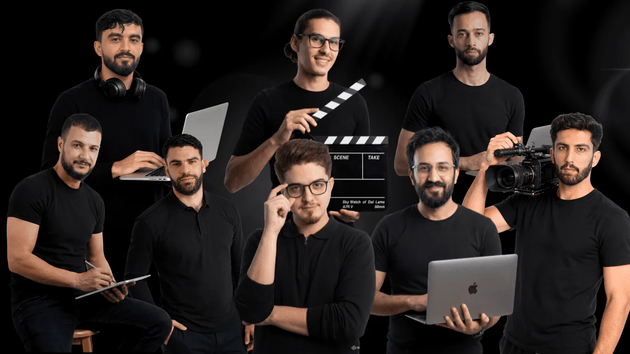 L'équipe complète INTIK Prod & Com · 11 experts production vidéo à Alger